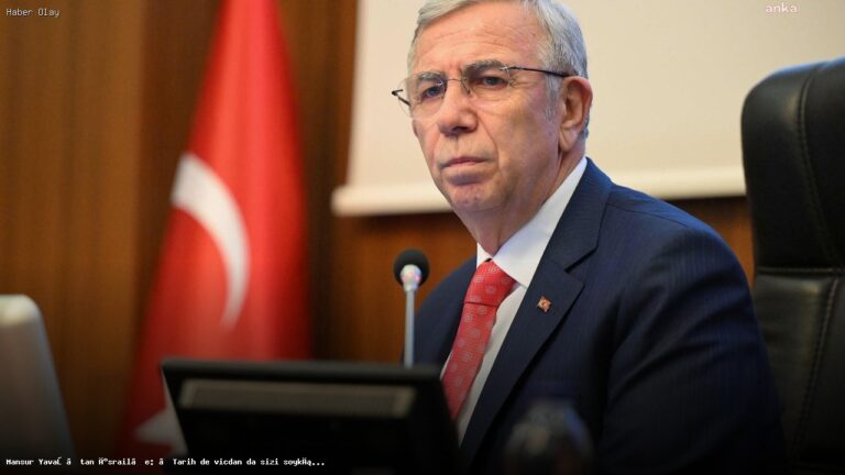 Mansur Yavaş’tan İsrail’e Sert Tepki: Soykırımcı Olarak Anılacaksınız