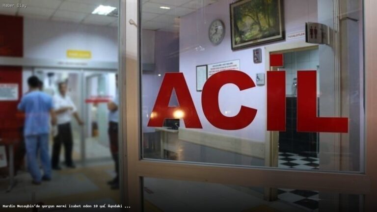 Nusaybin’de Yorgun Mermi İle Yaralanan Çocuğun Durumu Ne?