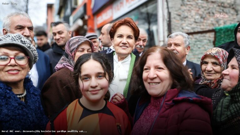 Meral Akşener, Dezavantajlı Kesimlere Destek İçin Vakıf Kuruyor