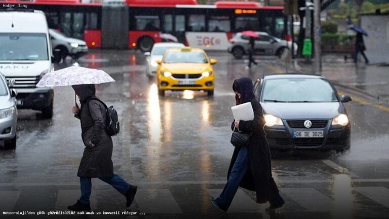 Gök Gürültülü Sağanak ve Kuvvetli Rüzgar Uyarısı