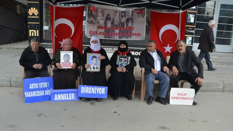 Muş’ta Ailelerin Evlat Nöbeti Devam Ediyor