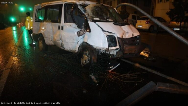 Nevşehir’de Aşırı Yağış Sonrası Minibüs Kazası: 1 Yaralı