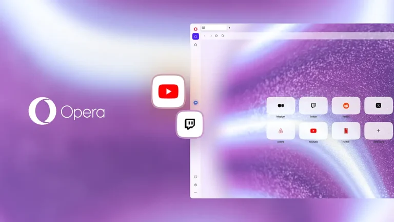 Opera One ile YouTube ve Twitch’e Hızlı Erişim