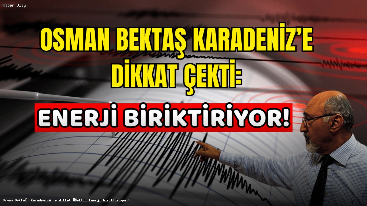 Prof. Dr. Osman Bektaş: Karadeniz’deki Depremler Tehlike Oluşturuyor