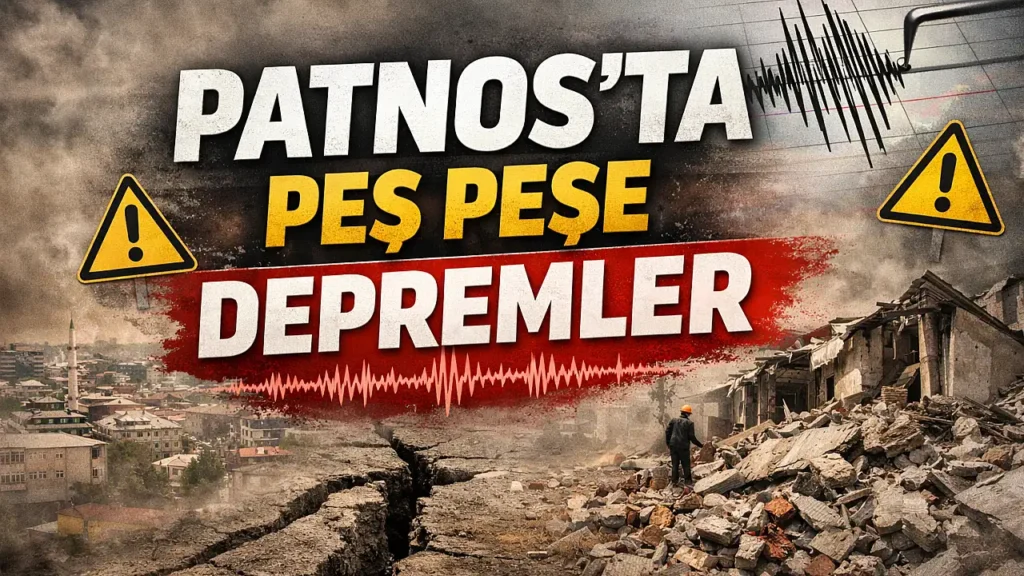 Patnos’ta Art Arda İki Deprem Meydana Geldi