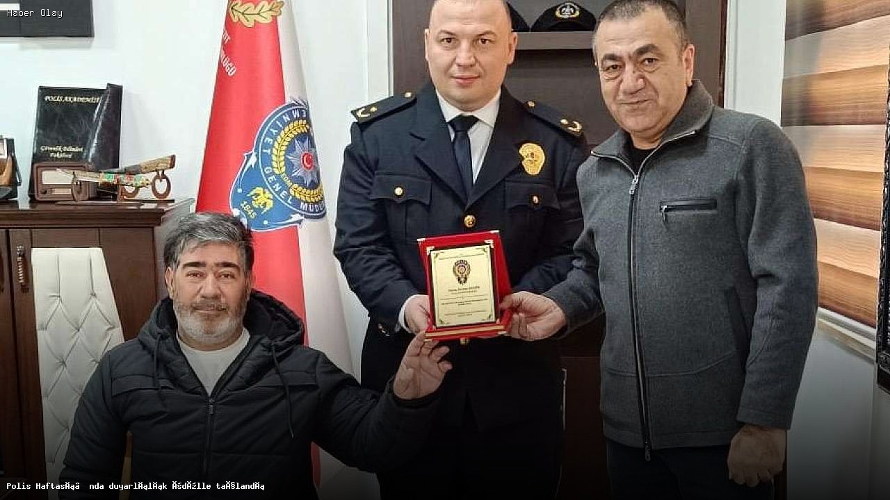 Polis Haftası’nda Engellilere Duyarlılık Ödüllendirildi