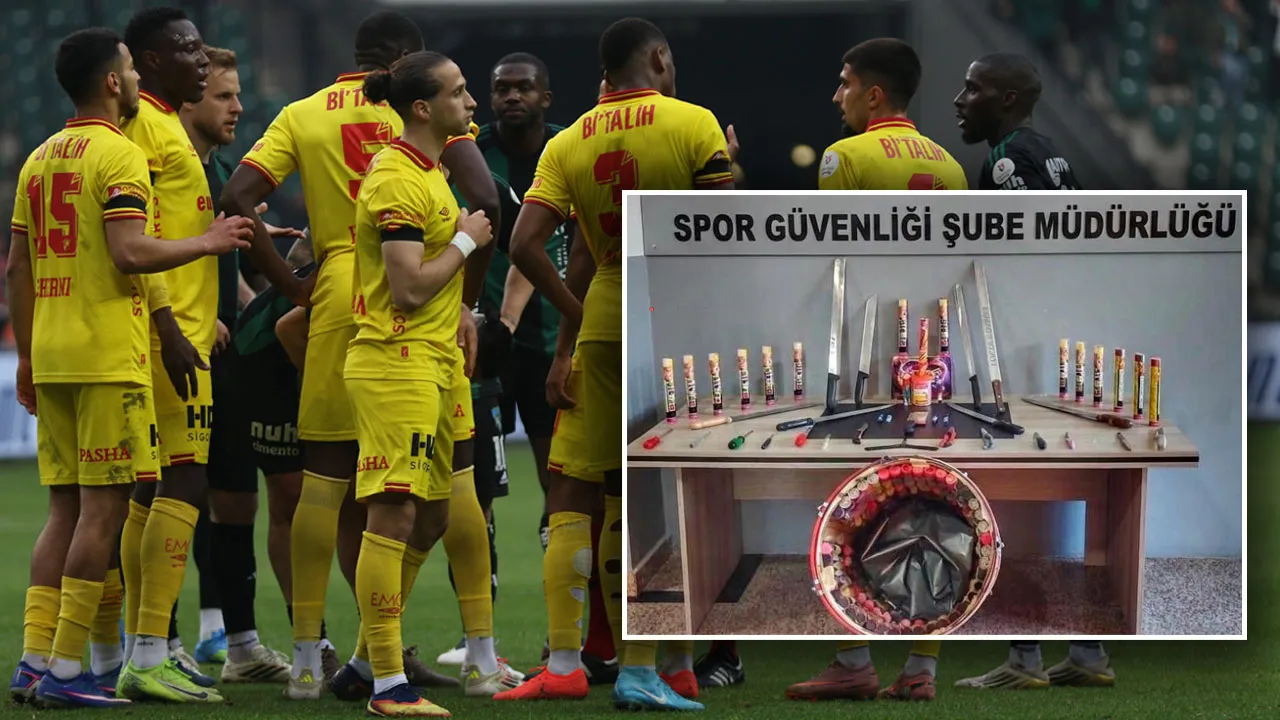 Deplasman Taraftarından Şok Edici Silahlar Çıktı