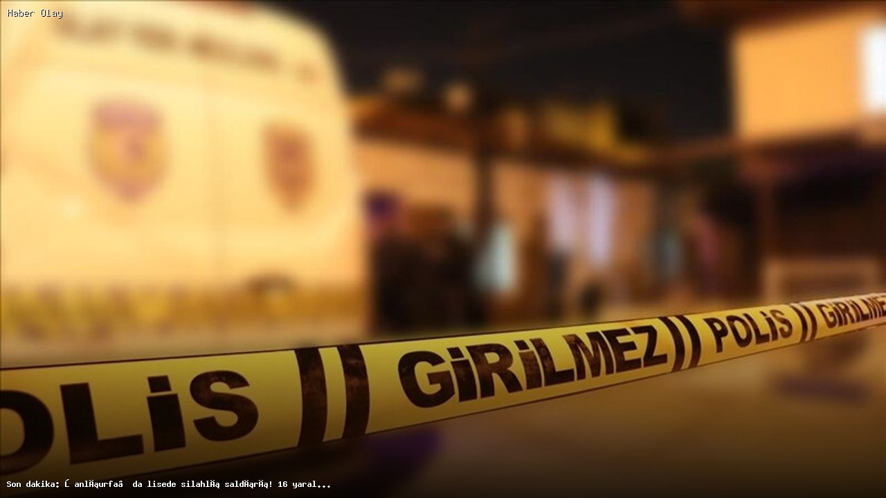 Şanlıurfa’da Liseye Silahlı Saldırı: 16 Yaralı, Saldırgan İntihar Etti