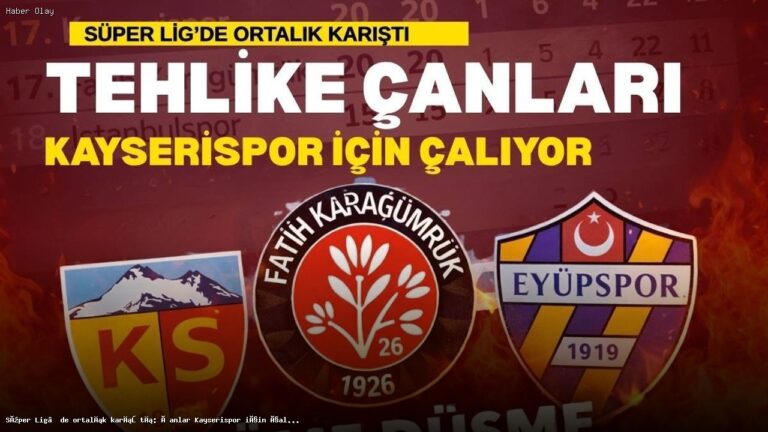 Kayserispor’un Süper Lig’deki Durumu: Tehlike Çanları Çalıyor
