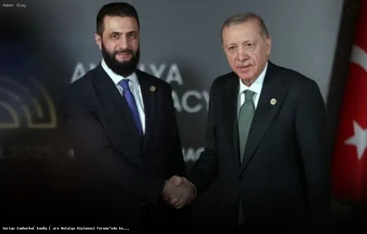 Suriye Cumhurbaşkanı Şara Antalya Diplomasi Forumu’nda Açıklamalarda Bulundu