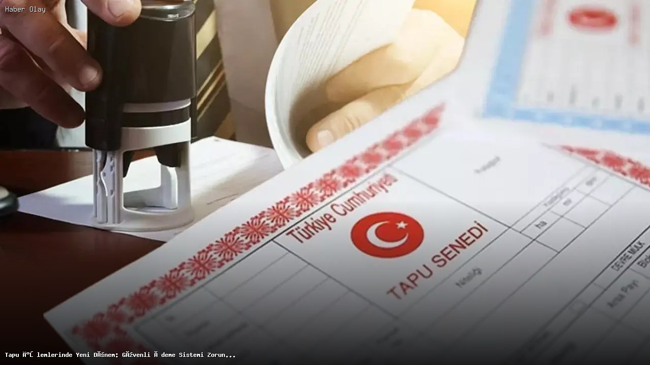 Tapu İşlemlerinde Güvenli Ödeme Sistemi Nedir?