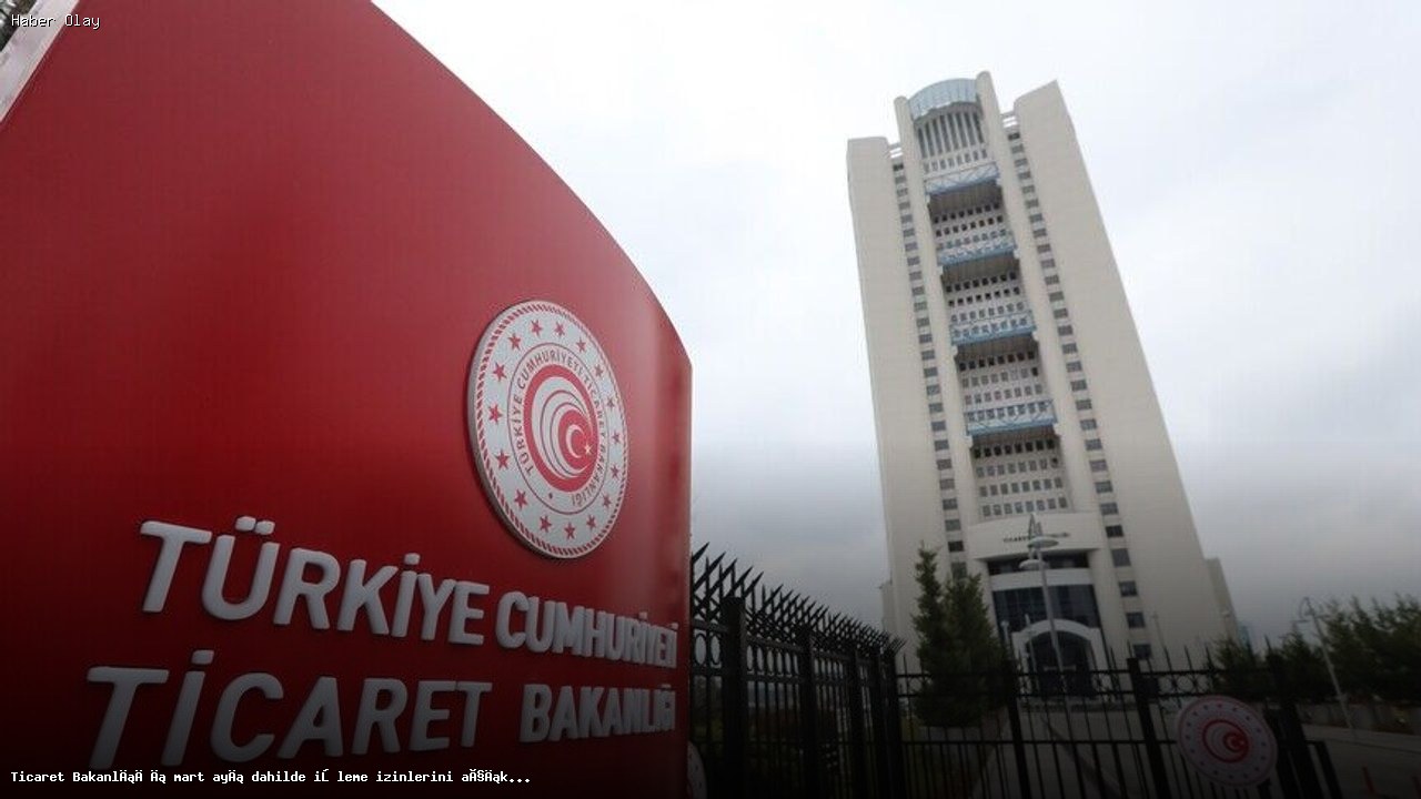 Mart Ayında Ticaret Bakanlığı 599 Firmaya İzin Verdi