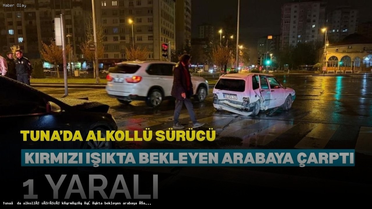 Kayseri’de Alkollü Sürücü Kırmızı Işıkta Kazaya Neden Oldu