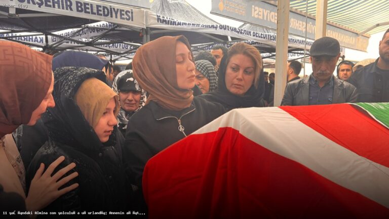 11 Yaşındaki Almina’nın Cenazesi Duygusal Anlara Sahne Oldu