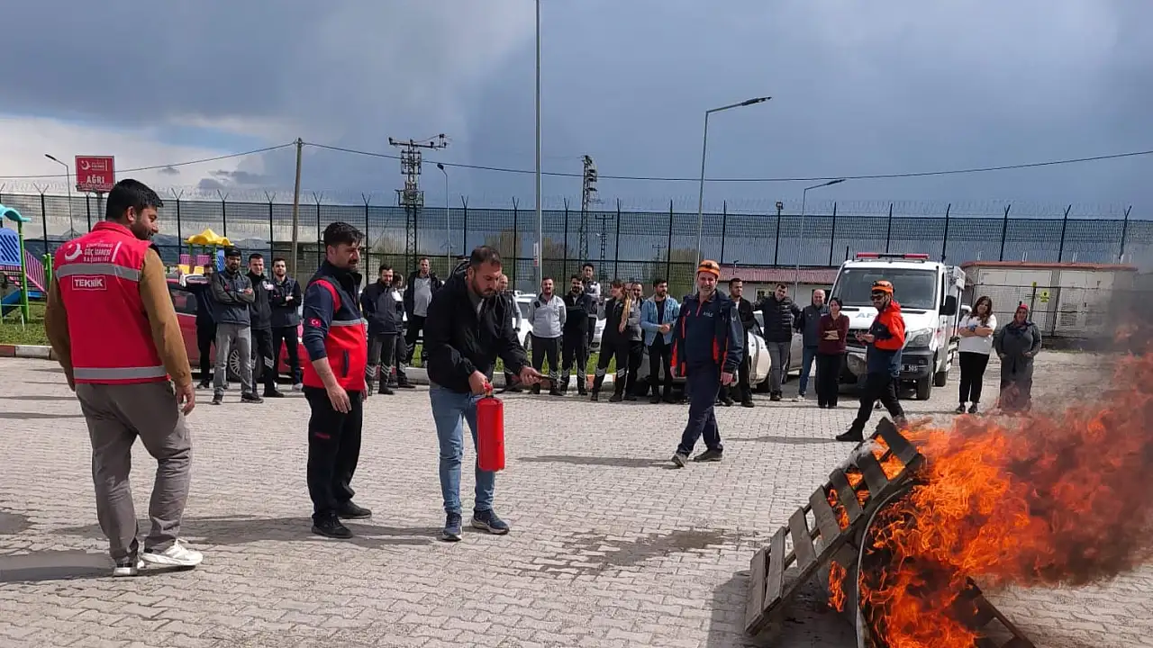 Ağrı Geri Gönderme Merkezi’nde Gerçekleşen Yangın Tatbikatı