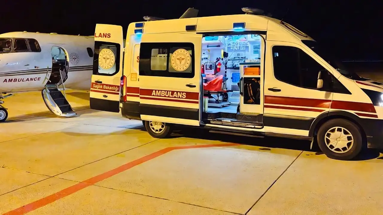 Ağrı’da Kalp Hastası 6 Yaşındaki Çocuk Uçak Ambulansla Ankara’ya Sevk Edildi