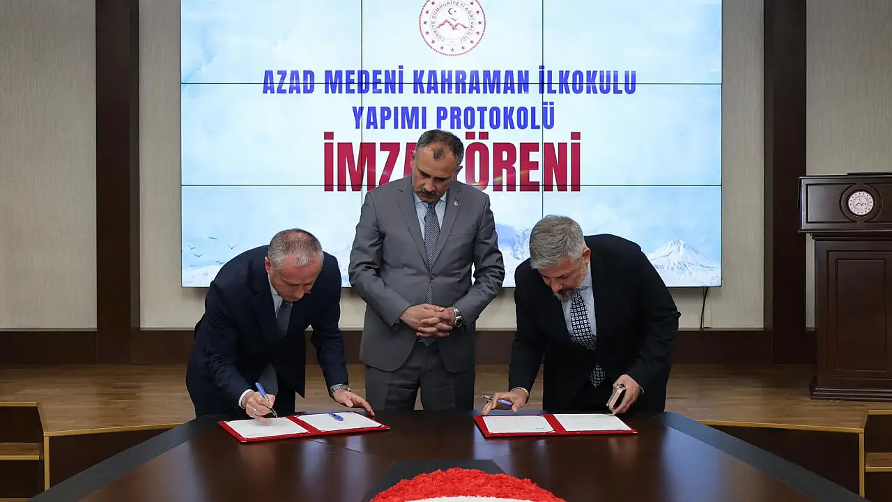 Ağrı’da 8 Derslikli Okul Protokolü İmzalandı