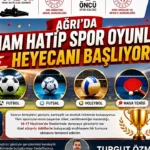 Ağrı’da İmam Hatip Spor Oyunları Nedir, Nasıl Yapılacak?