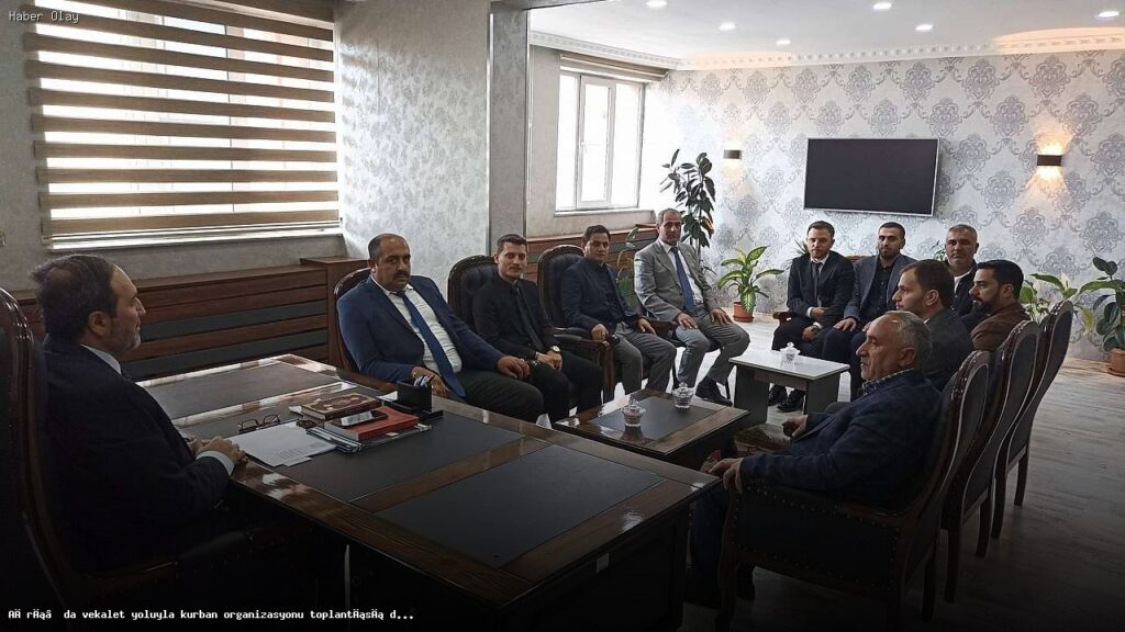 Ağrı’da Vekaletle Kurban Organizasyonu İçin Toplantı Yapıldı