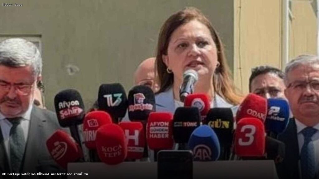 Burcu Köksal, Afyonkarahisar’da AK Parti’ye katıldı