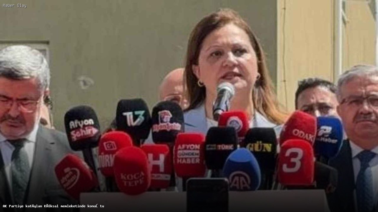 Burcu Köksal, Afyonkarahisar’da AK Parti’ye katıldı