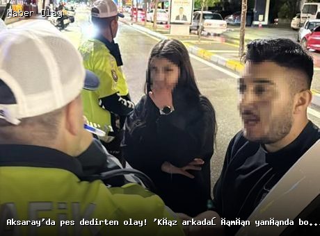 Aksaray’da Trafik Denetiminde Gergin Anlar: Genç Gözaltına Alındı