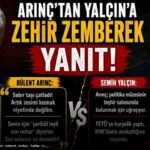 Arınç’tan MHP’li Yalçın’a Zehir Zemberek Yanıt: “Sabır Taşı Çatladı!”