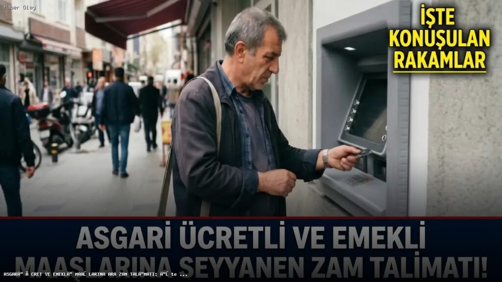 ASGARİ ÜCRET VE EMEKLİ MAAŞLARINA ARA ZAM TALİMATI: İşte masadaki rakamlar