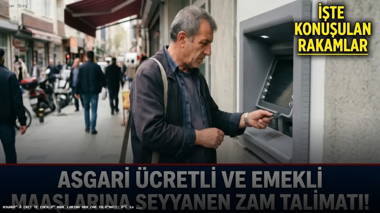 ASGARİ ÜCRET VE EMEKLİ MAAŞLARINA ARA ZAM TALİMATI: İşte masadaki rakamlar