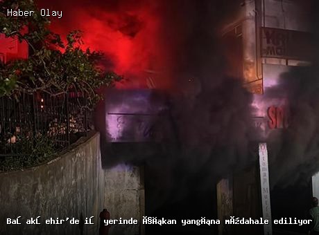 Başakşehir’de İki Katlı İş Yerinde Yangın: İtfaiye Ekipleri Olay Yerinde