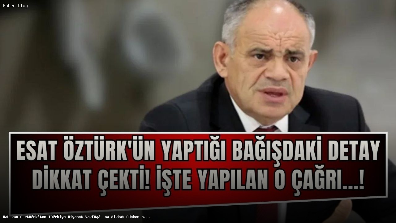 Yahyalı Belediye Başkanı’nın Diyanet Vakfı’na Bağışı Neden Önemli?
