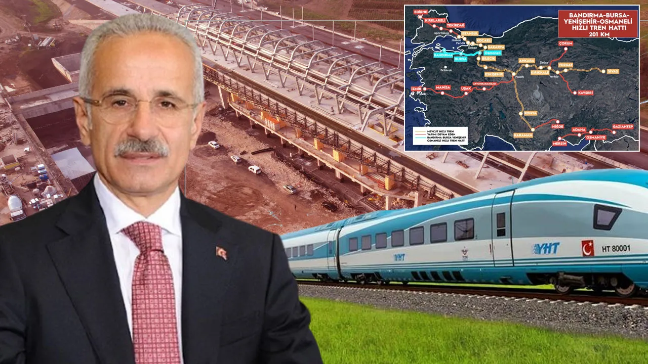 Bursa Yüksek Hızlı Tren Projesi: Seyahat Süresi 2 Saat 15 Dakika