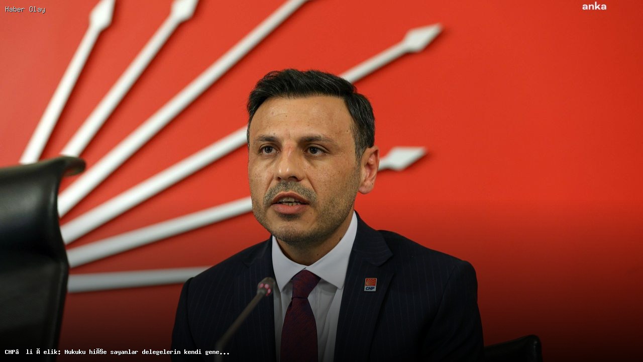 Özgür Çelik’ten CHP kurultayı tepkisi: Suçlama yok