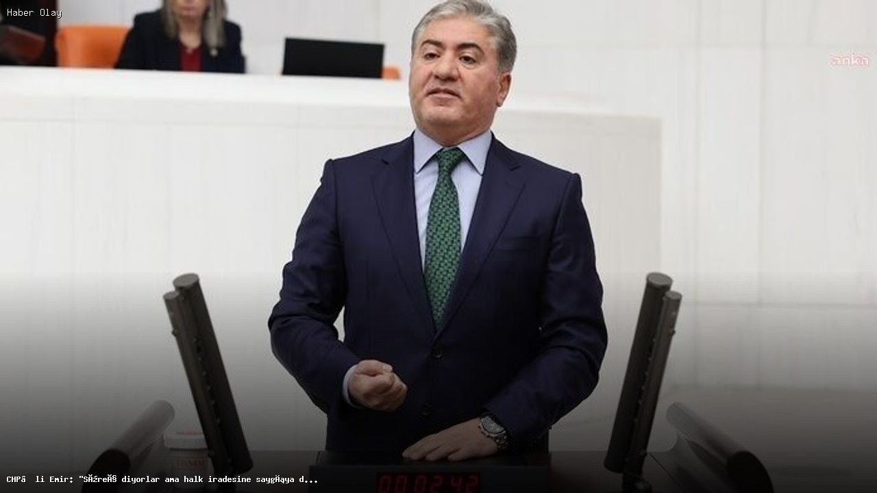 Murat Emir: Halk iradesine saygı gösterilmiyor