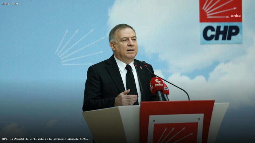 Zeybek’ten sert açıklama: Bu seviyesiz siyasete boyun eğmeyeceğiz
