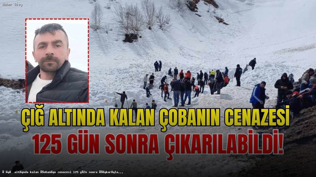 Çığ Altında Kalan Çobanın Cansız Bedeni 125 Gün Sonra Bulundu