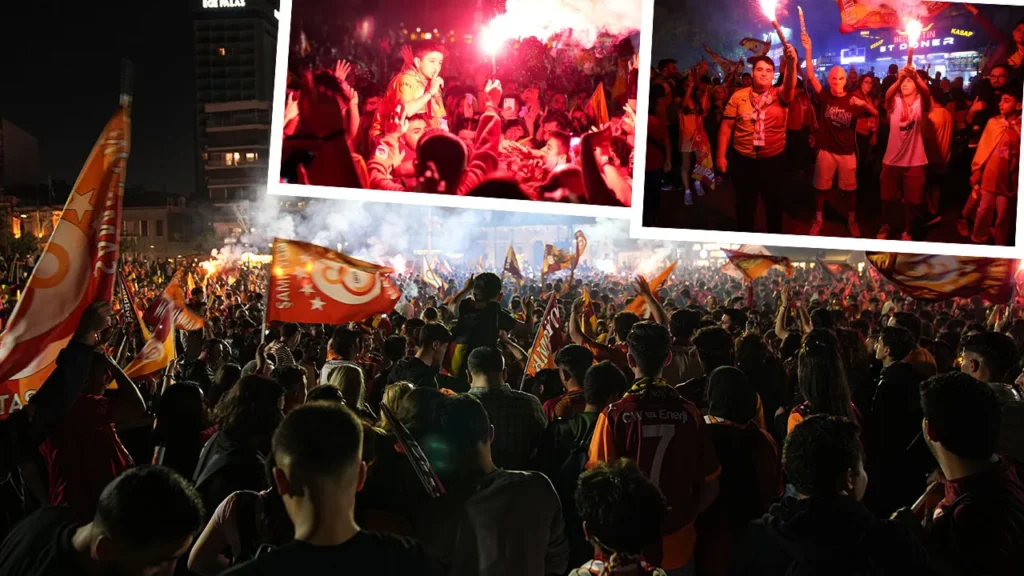 Galatasaray Şampiyonluğunu Kutladı: Sokaklar Coşkuyla Dolduruldu