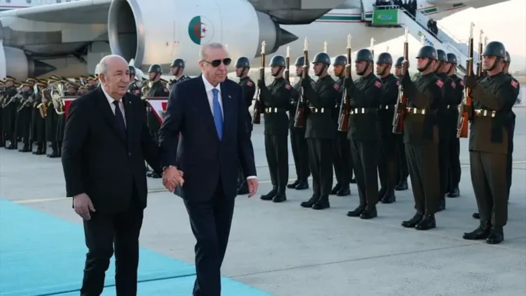 Cumhurbaşkanı Erdoğan, Cezayir Cumhurbaşkanı Tebbun’u Karşıladı