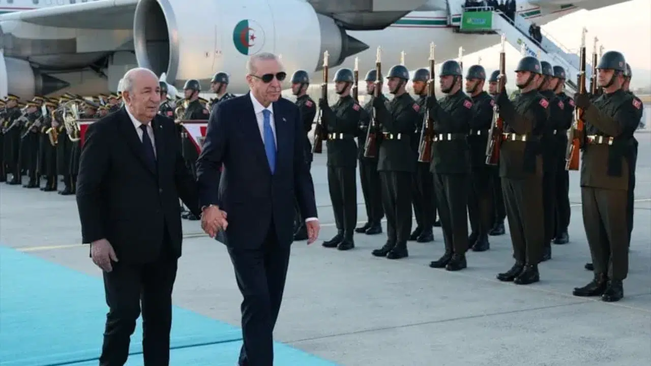 Cumhurbaşkanı Erdoğan, Cezayir Cumhurbaşkanı Tebbun’u Karşıladı
