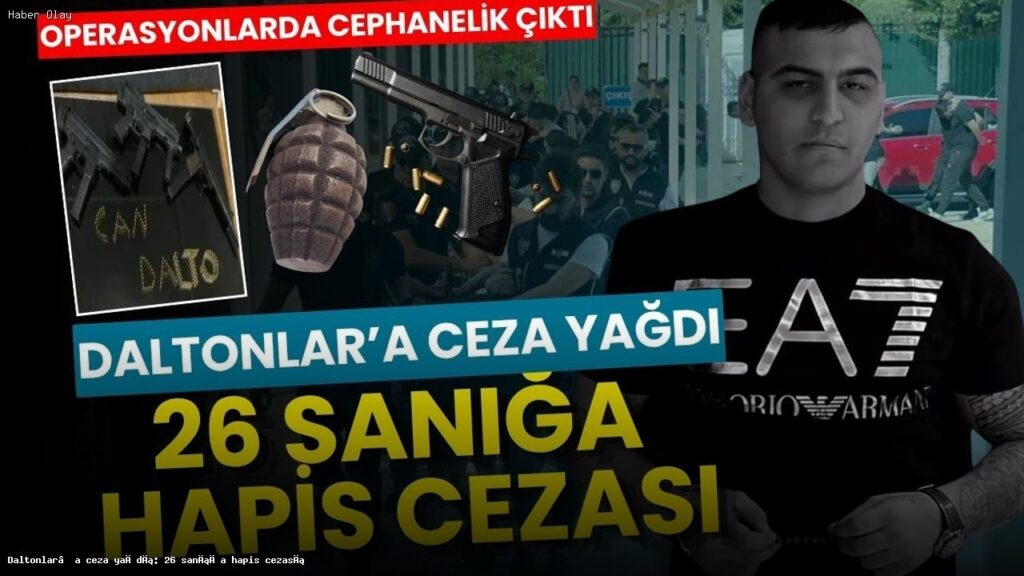 Daltonlar Suç Örgütüne Hapis Cezası: 26 Sanık Yargılandı