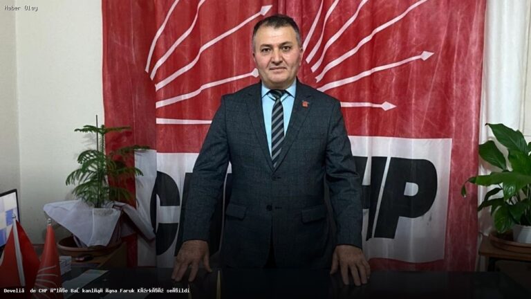 Faruk Kürkçü, CHP Develi İlçe Başkanlığına Seçildi