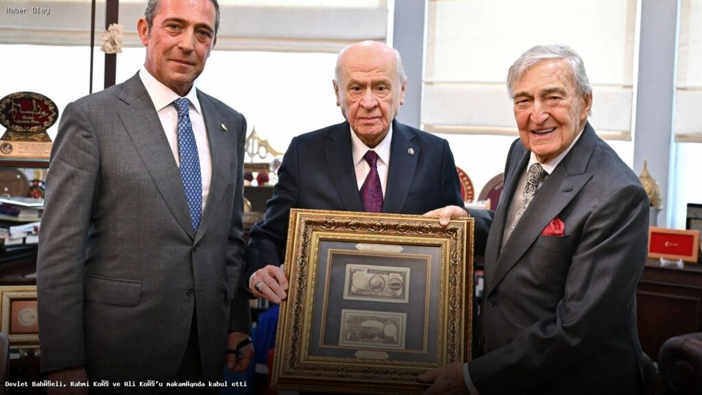 Bahçeli, Rahmi ve Ali Koç’u makamında ağırladı
