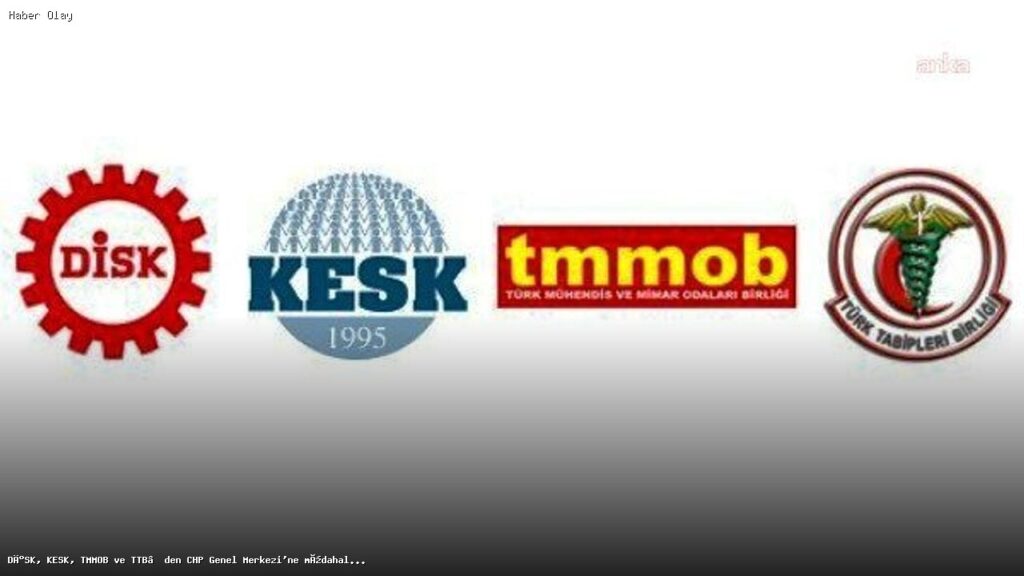 DİSK ve KESK’ten CHP Genel Merkezi’ne Müdahaleye Sert Tepki