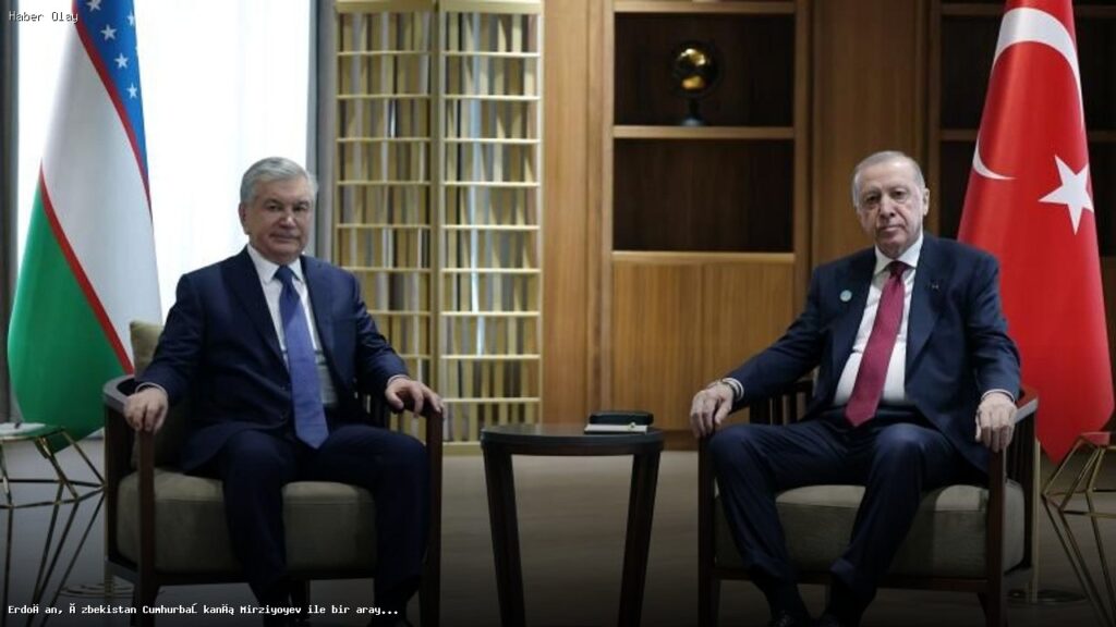 Erdoğan ve Mirziyoyev, Türkistan’da buluştu