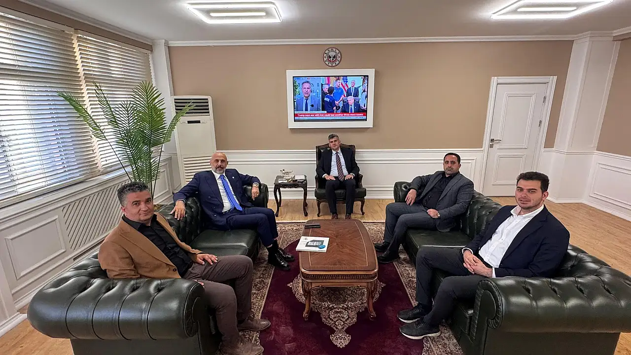 Cemal Kaya ve Heyetinden Kaymakam Korkusuz’a Ziyaret