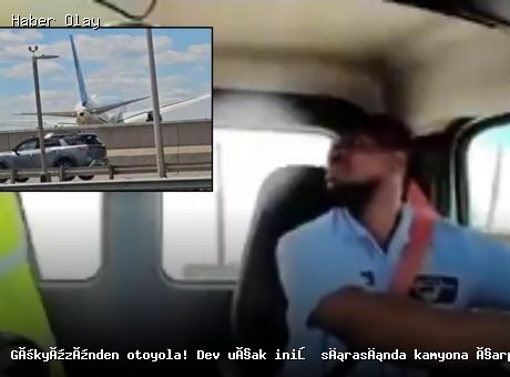 Son dakika: Uçak iniş sırasında kamyona çarptı!