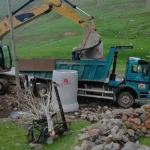 Hamur’da sel riskine karşı beton büz hamlesi