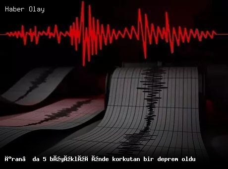 İran’da 5 büyüklüğünde deprem: İlk bilgiler