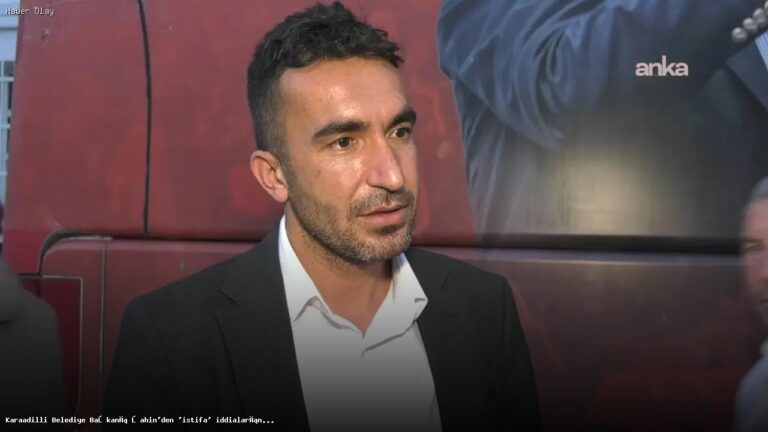 Karaadilli Belediye Başkanı Hüseyin Şahin’den istifa açıklaması
