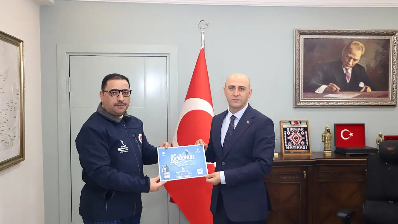 Doğubayazıt Kaymakamı Ekinci, Kurban Vekaletini TDV’ye Verdi